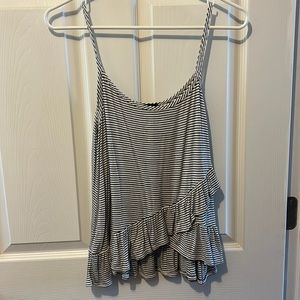 Black Striped Tank Top